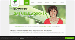 Desktop Screenshot of heilpraktikerin-woschek.de